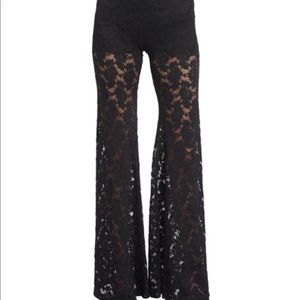 Crochet bell bottom pants